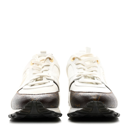 Louis Vuitton Calfskin Monogram Run Away Sneakers 37.5 White 2 of 8