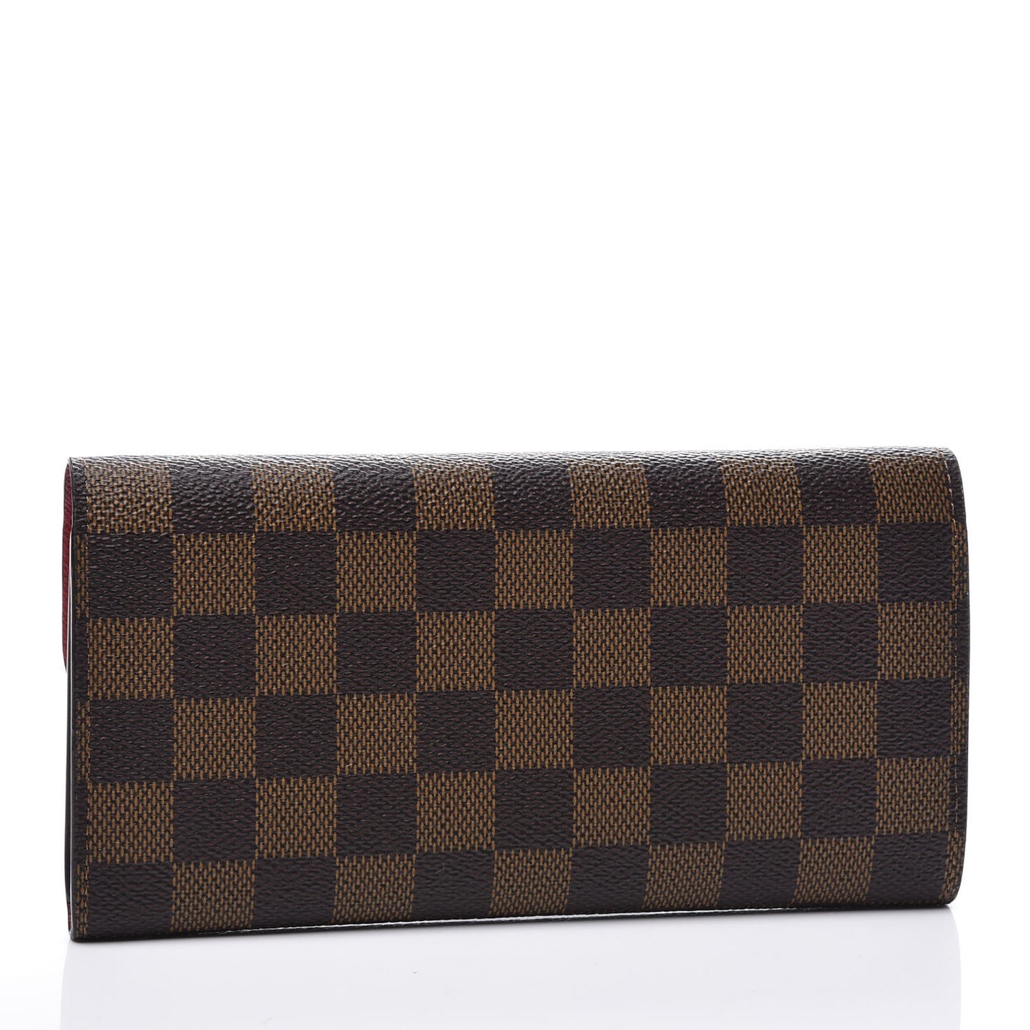 Damier Ebene Emilie Wallet Red