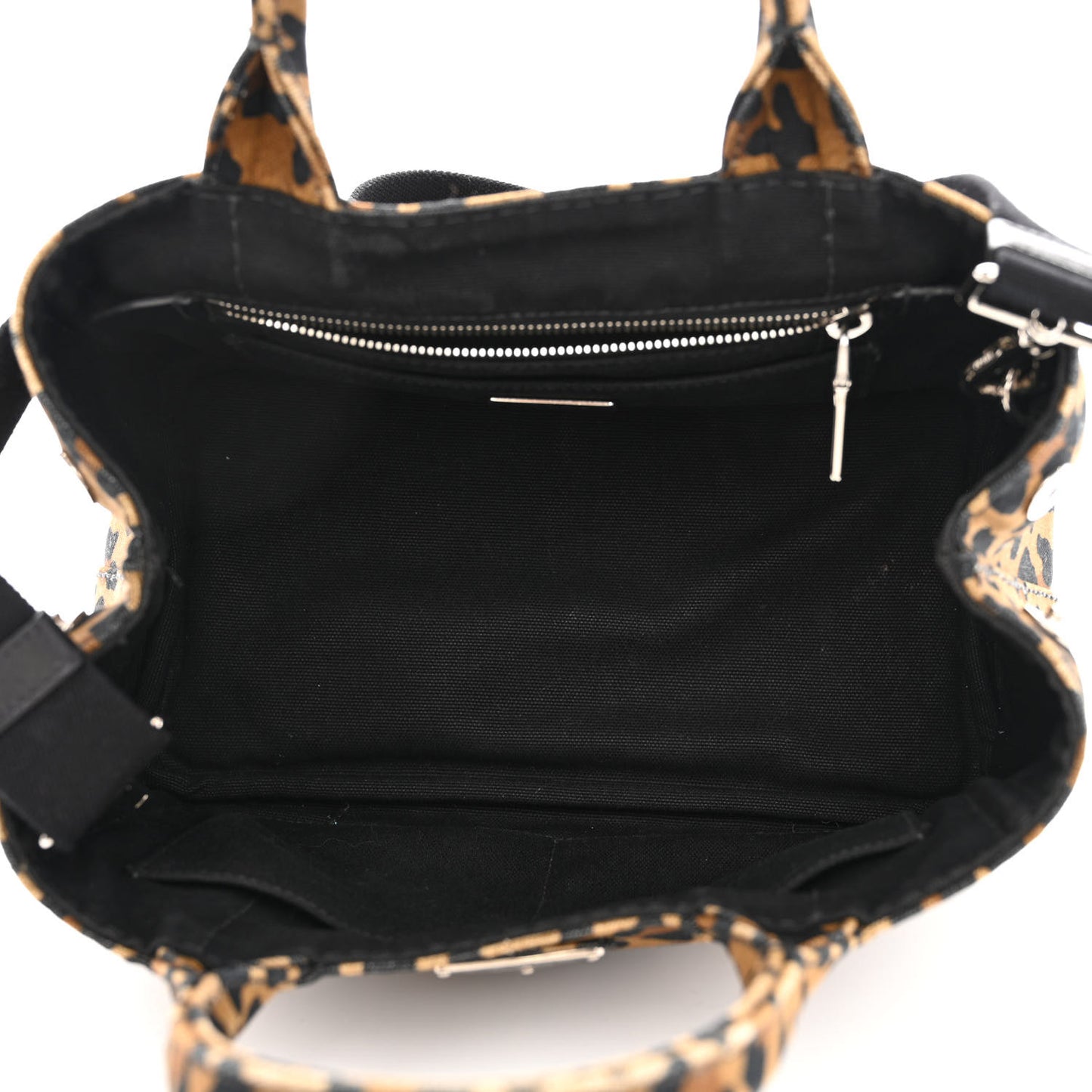Canvas Leopard Print Small Tote Miele