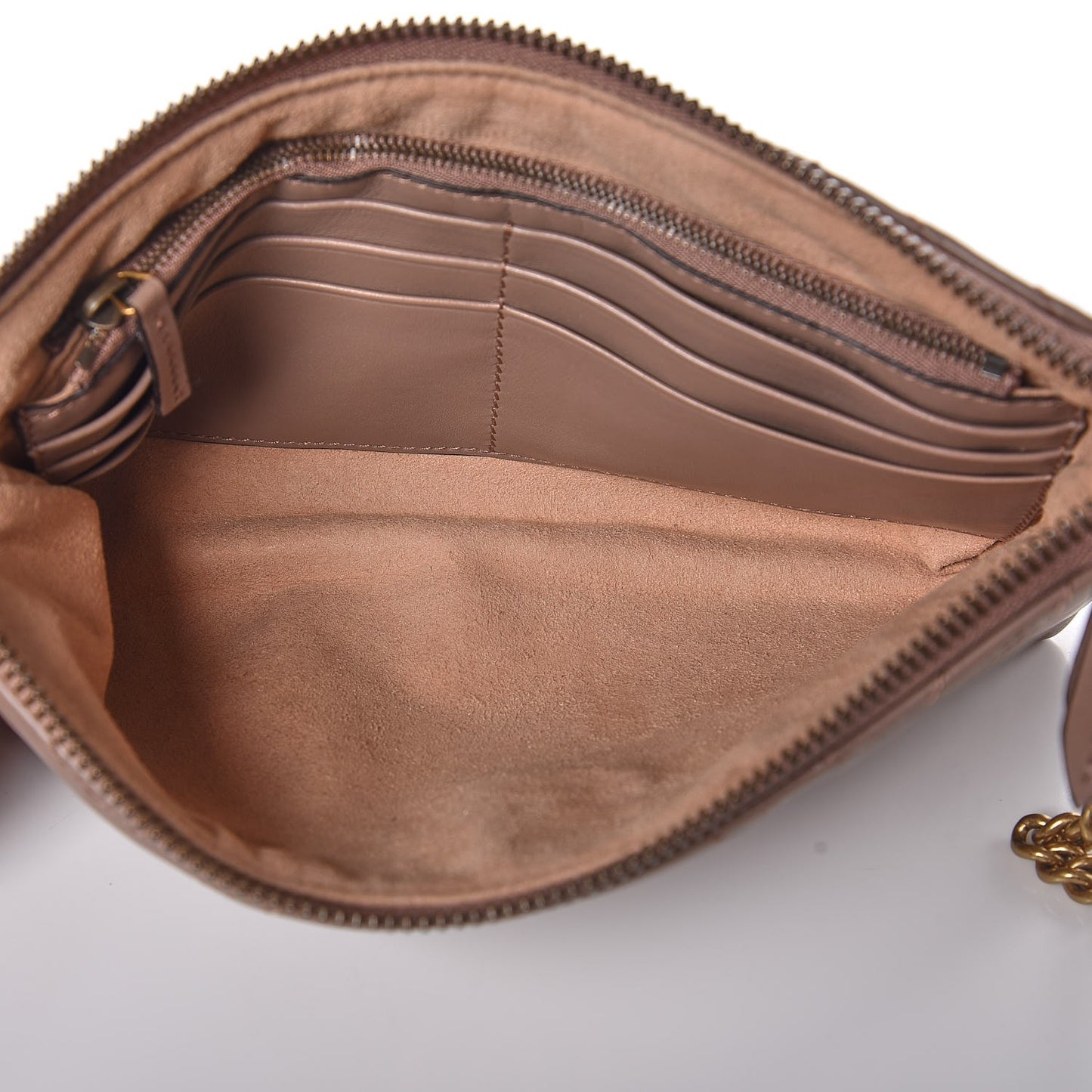 Calfskin Matelasse Mini GG Marmont Chain Bag Porcelain Rose