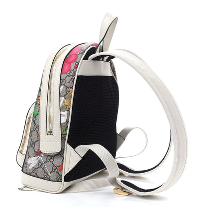 Gucci GG Supreme Monogram Flora Web Small Ophidia Day Backpack White 3 of 9