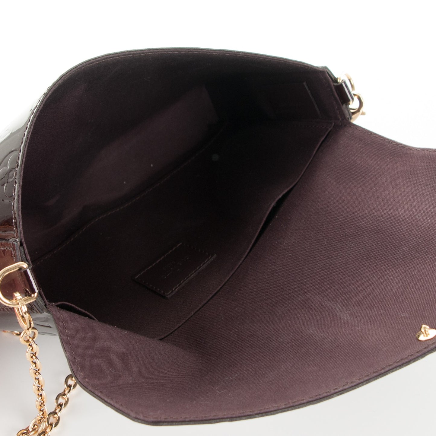 Vernis Pochette Felicie Chain Wallet Amarante