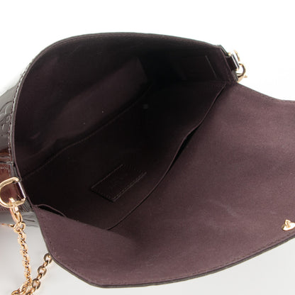 Louis Vuitton Vernis Pochette Felicie Chain Wallet Amarante 6 of 9