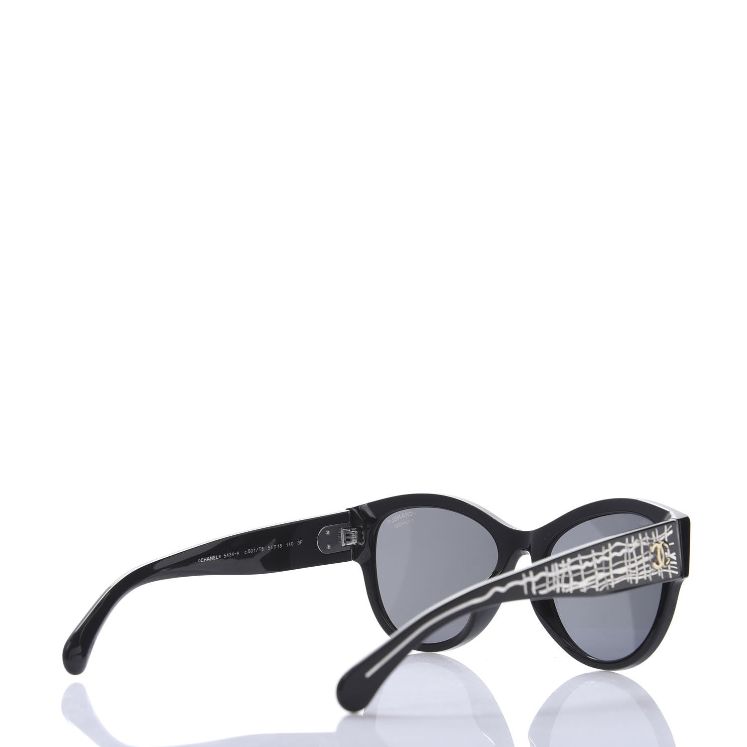 Chanel Acetate Polarized Pantos Sunglasses 5434 Black 4 of 9