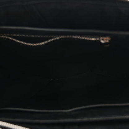 Celine Smooth Calfskin Tri-Fold Clutch on Chain Black 5 of 12
