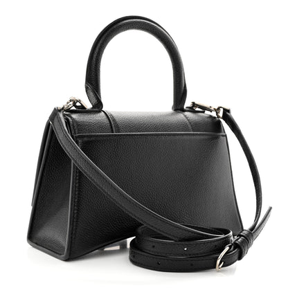 Balenciaga Grained Calfskin Hourglass Top Handle Bag XS Black 3 of 10