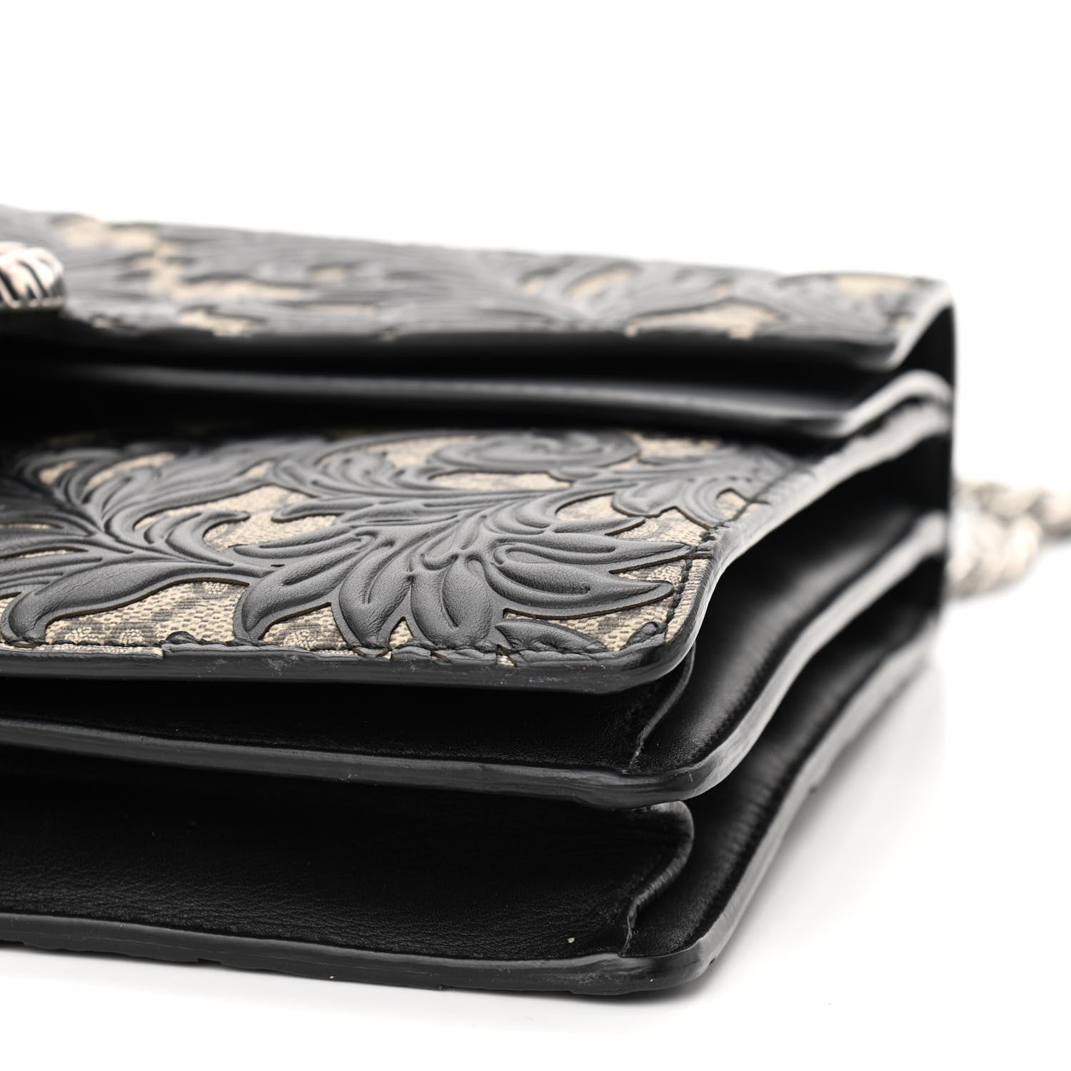 Gucci GG Supreme Monogram Arabesque Medium Dionysus Shoulder Bag Black 10 of 10