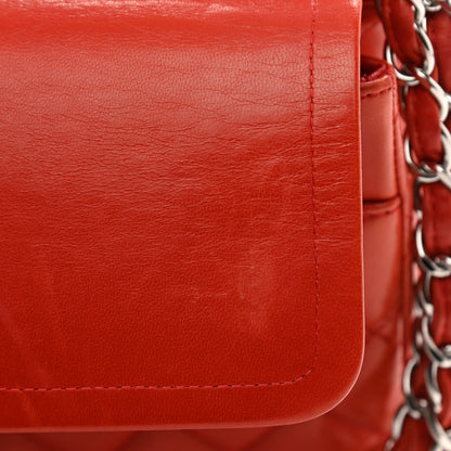 Chanel Lambskin Quilted Maxi Double Flap Red 14 of 18