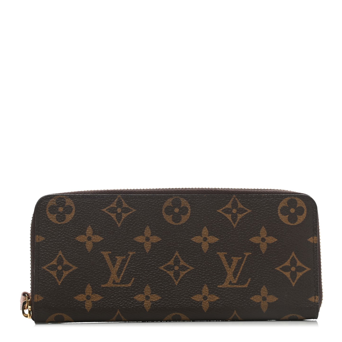 Monogram Clemence Wallet Rose Ballerine