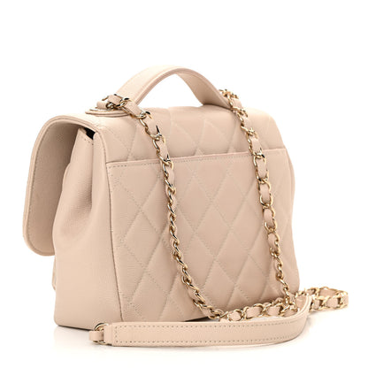Chanel Caviar Quilted Medium Business Affinity Flap Beige 3 of 14