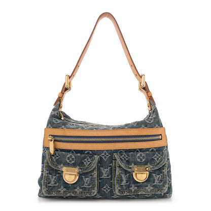 Louis Vuitton Monogram Denim Baggy PM Blue 1 of 10