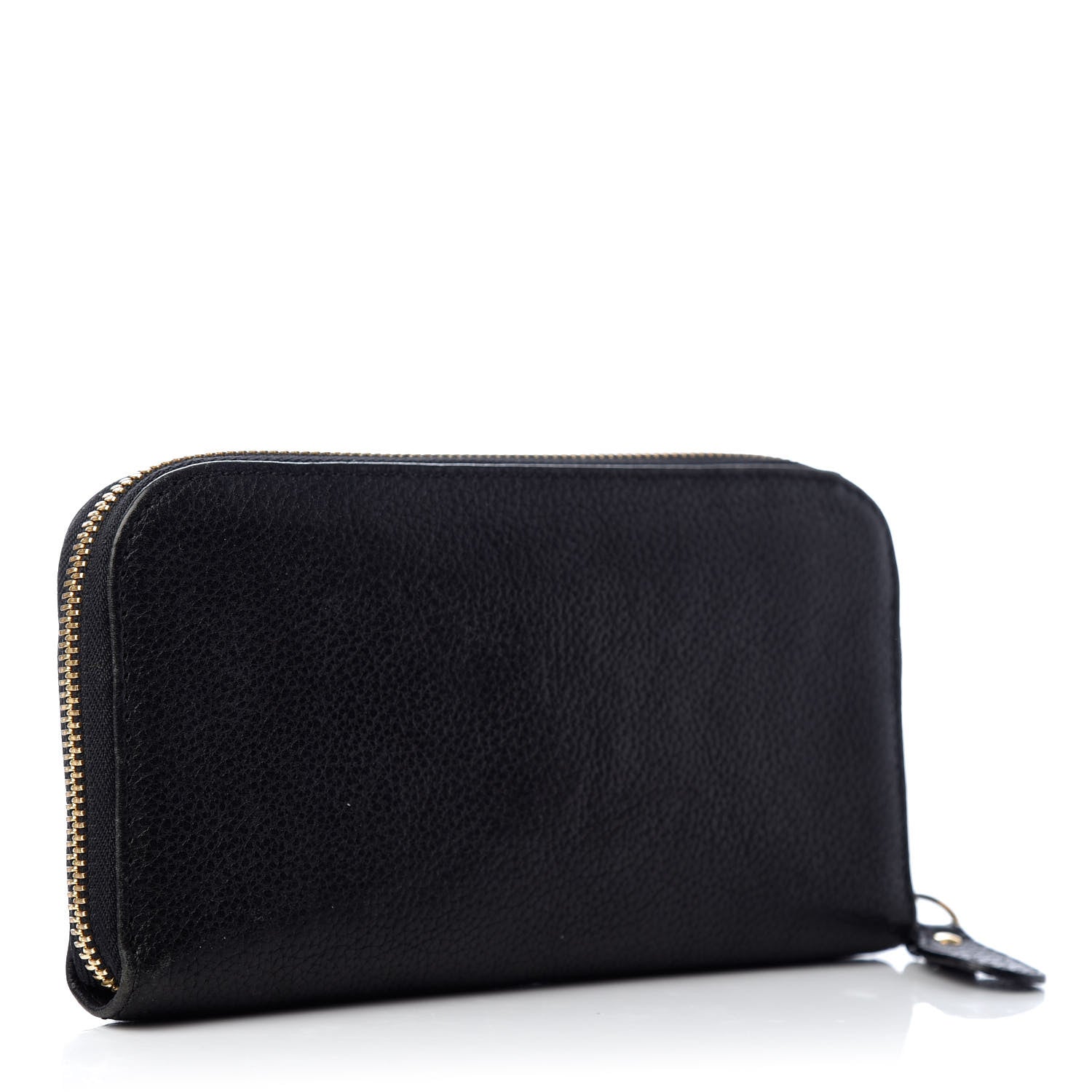 Chloe Grained Calfskin Paraty Zip Around Wallet Black 3 of 8