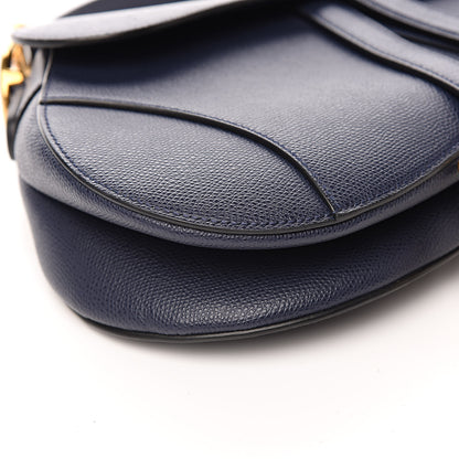 Christian Dior Grained Calfskin Saddle Bag Navy 8 of 11