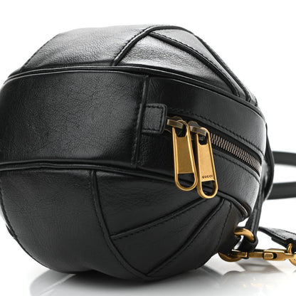 Gucci Piuma Lux Energy Mini Tifosa Basketball Shaped Shoulder Bag Black 10 of 10