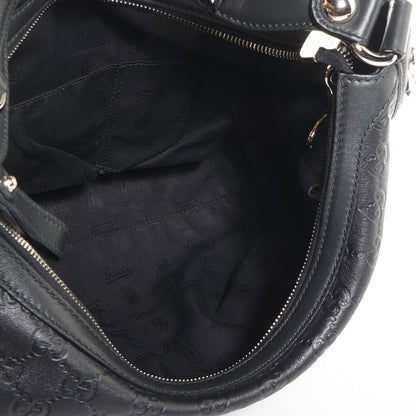 Gucci Guccissima Medium Icon Bit Hobo Black 5 of 7