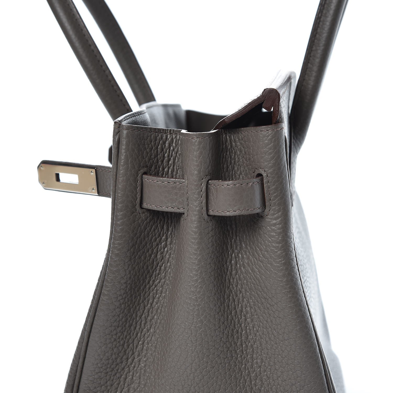 Hermes Taurillon Clemence Birkin 30 Etain 27 of 33