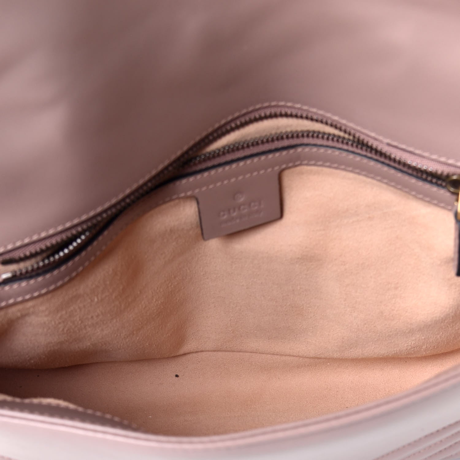 Gucci Calfskin Matelasse Medium GG Marmont Shoulder Bag Porcelain Rose 5 of 8