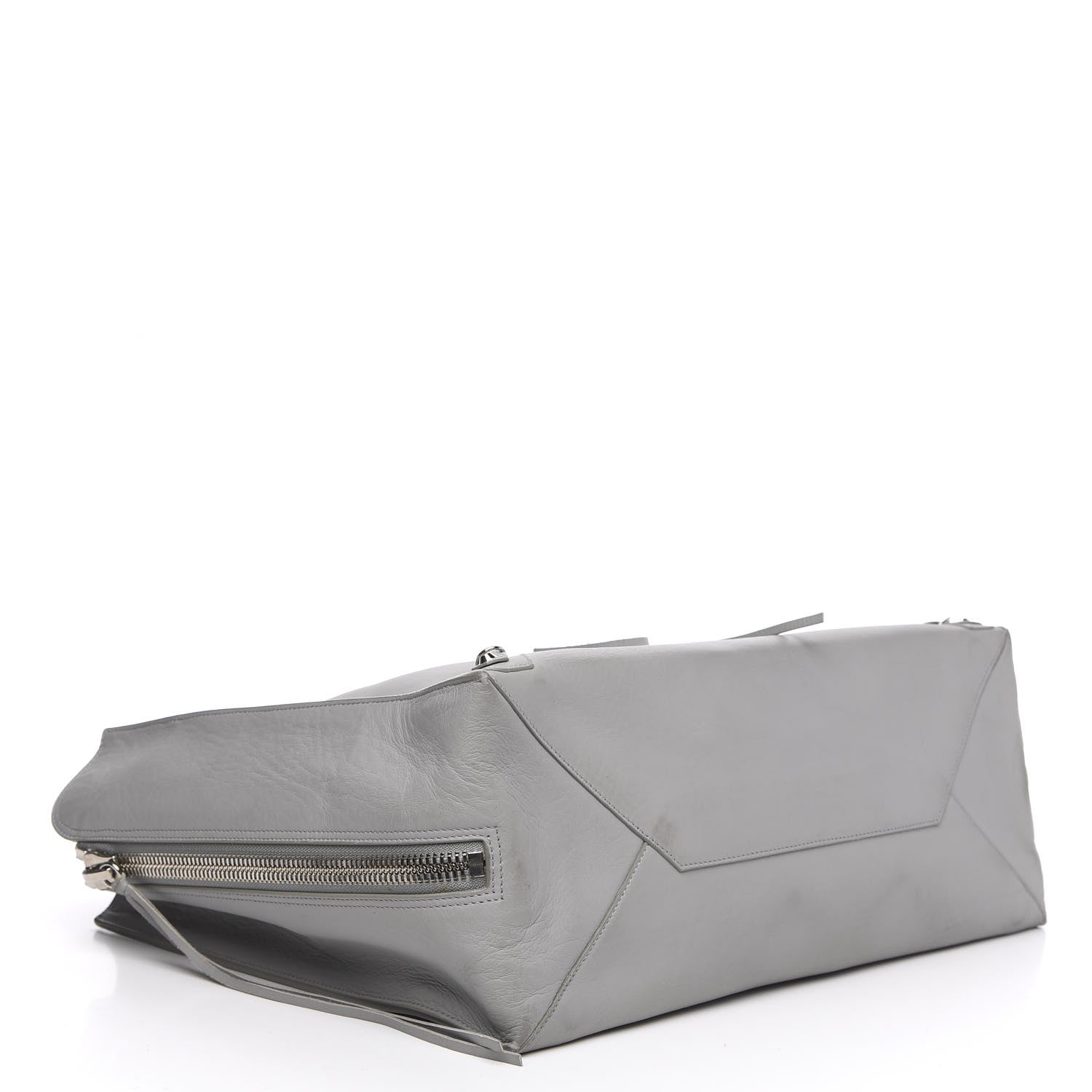 Balenciaga Veau Papier A4 Zip Around Tote Gris Glace 4 of 15