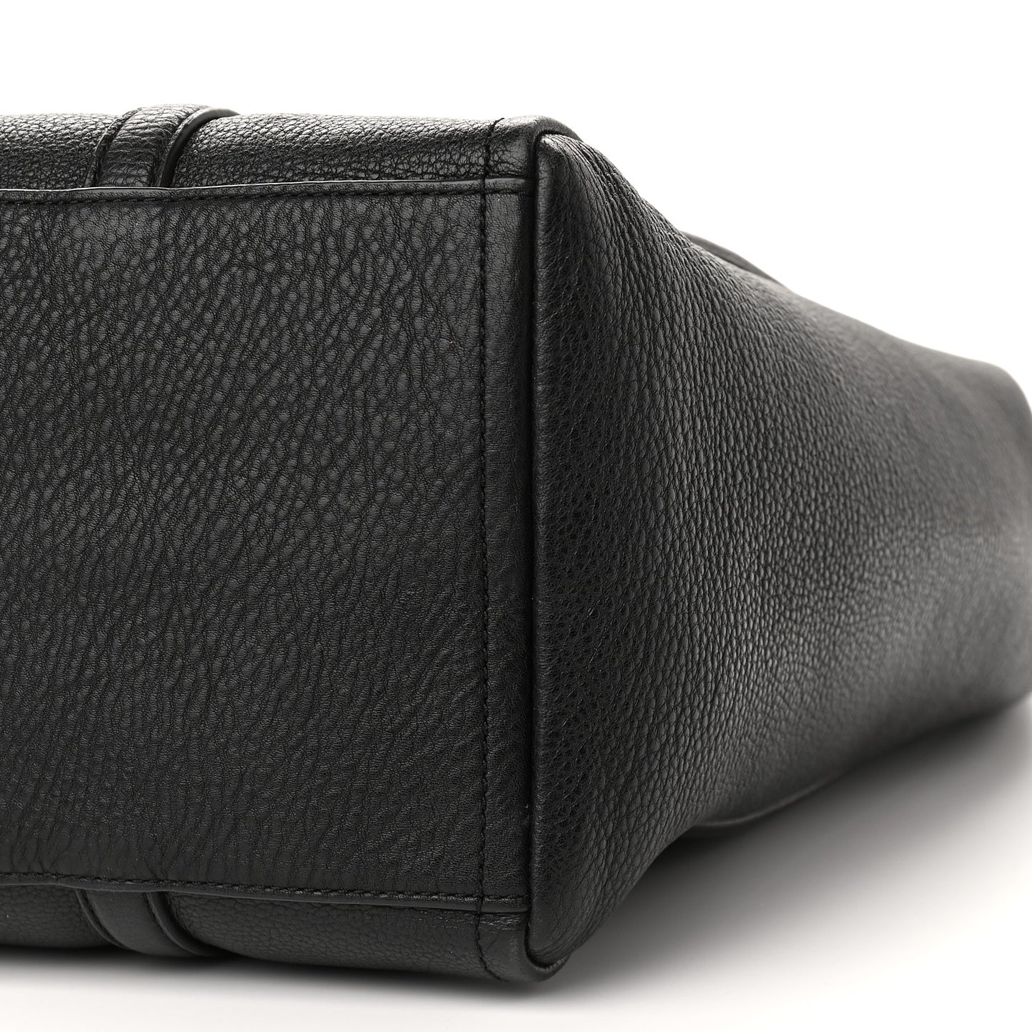 Grained Calfskin The Tag Tote Black