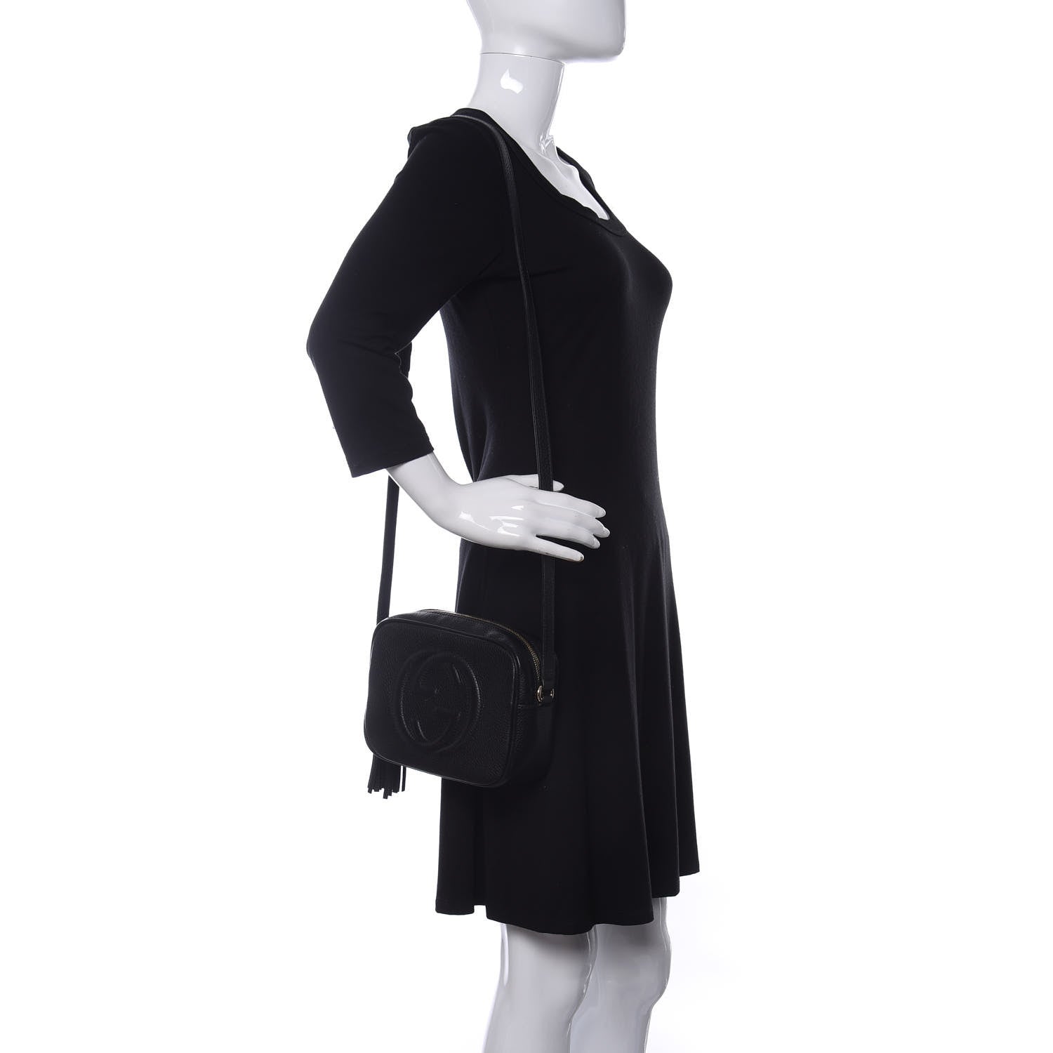 Gucci Pebbled Calfskin Small Soho Disco Bag Black 2 of 10