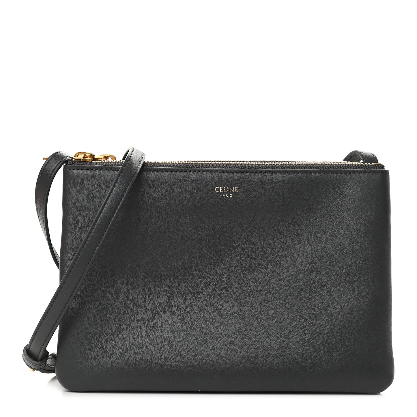 Lambskin Small Trio Crossbody Bag Medium Grey