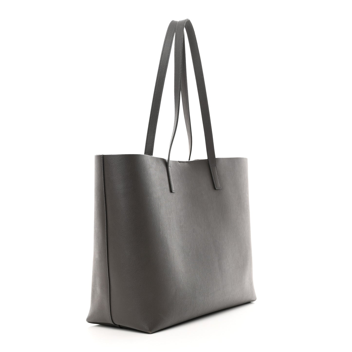 Calfskin Large Shopping Tote Asphalt