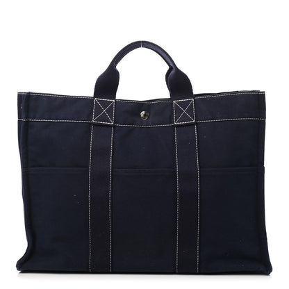 Hermes Canvas Fourre Tout MM Navy 1 of 7
