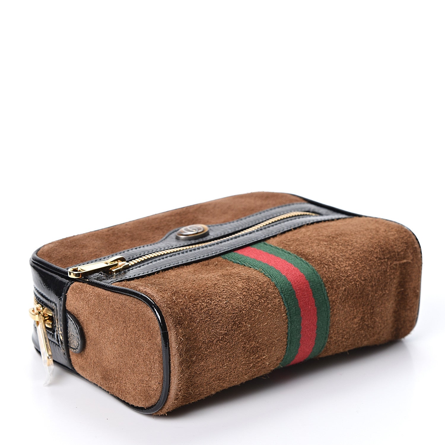 Gucci Suede Small Ophidia Belt Bag 85 34 Brown 3 of 11