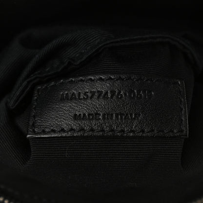 Saint Laurent Lambskin Quilted Small Loulou Puffer Monogram Chain Satchel Black 6 of 9