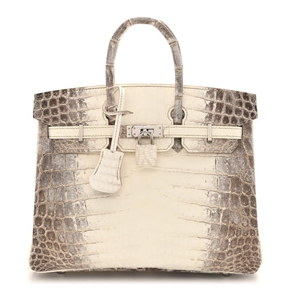 Hermes Matte Niloticus Crocodile Himalaya Birkin 25 Blanc 1 of 20