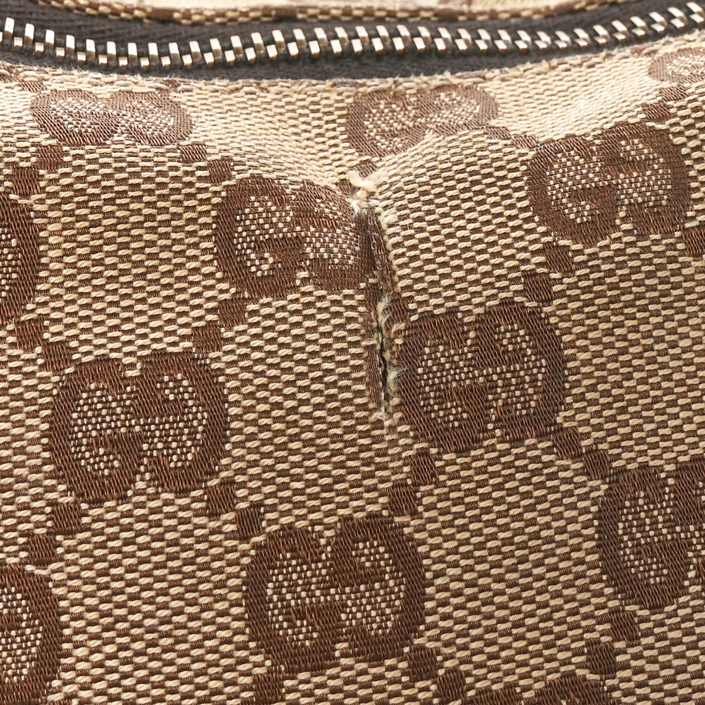 Monogram Medium Horsebit Chain Hobo Dark Brown