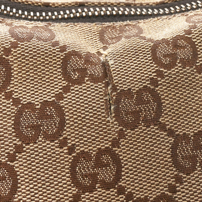 Gucci Monogram Medium Horsebit Chain Hobo Dark Brown 11 of 12