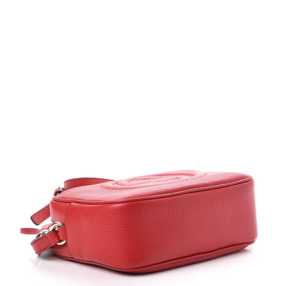 Gucci Pebbled Calfskin Small Soho Disco Bag Tabasco Red 4 of 8
