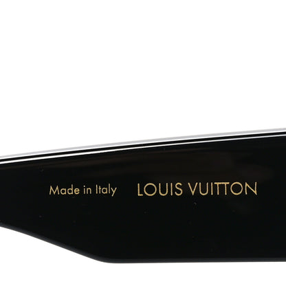 Louis Vuitton Acetate Swarovski Crystal Cyclone Sunglasses Z1578E Black 7 of 8