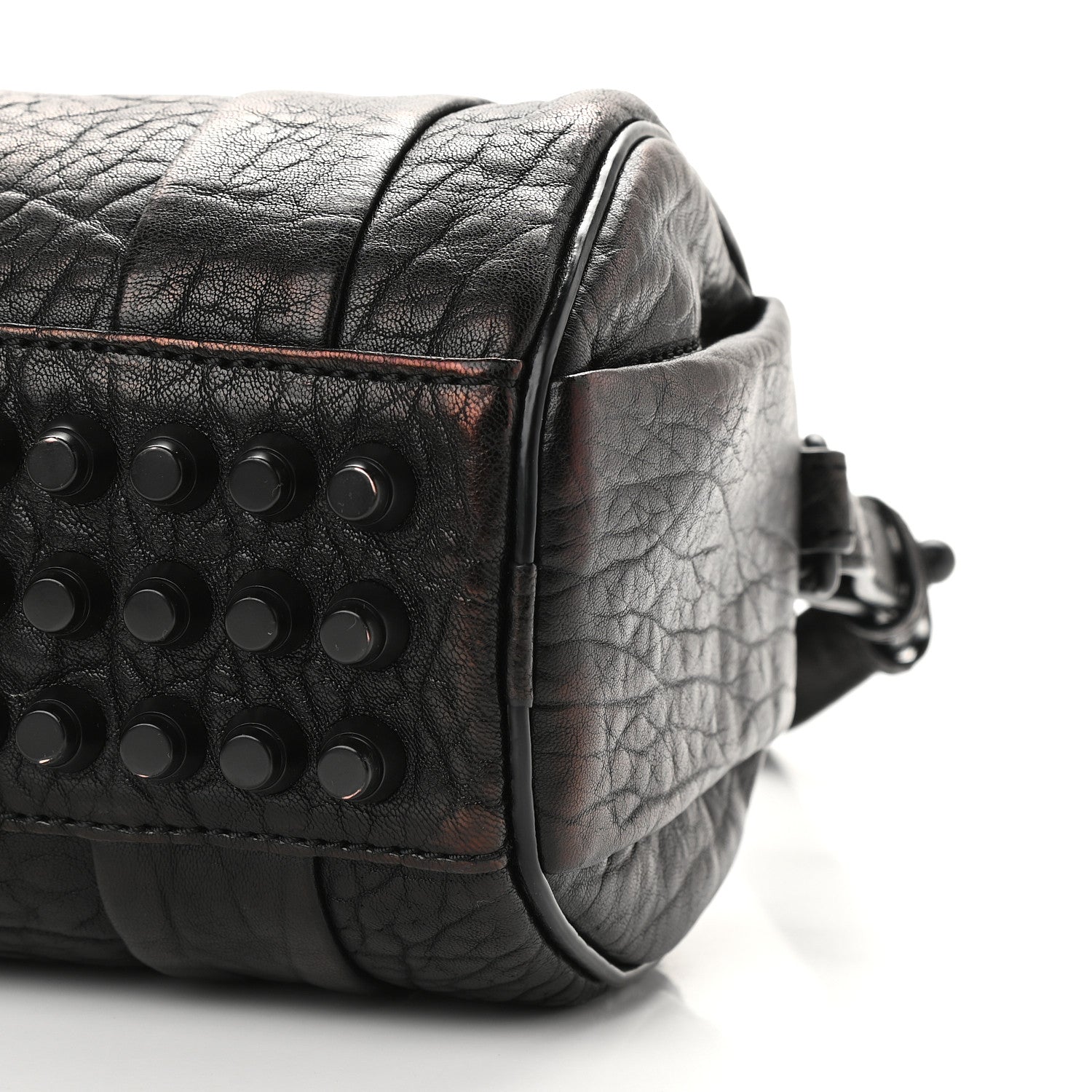 Alexander Wang Pebbled Lambskin Mini Rockie Black Matte Bronze Black Hardware 8 of 8