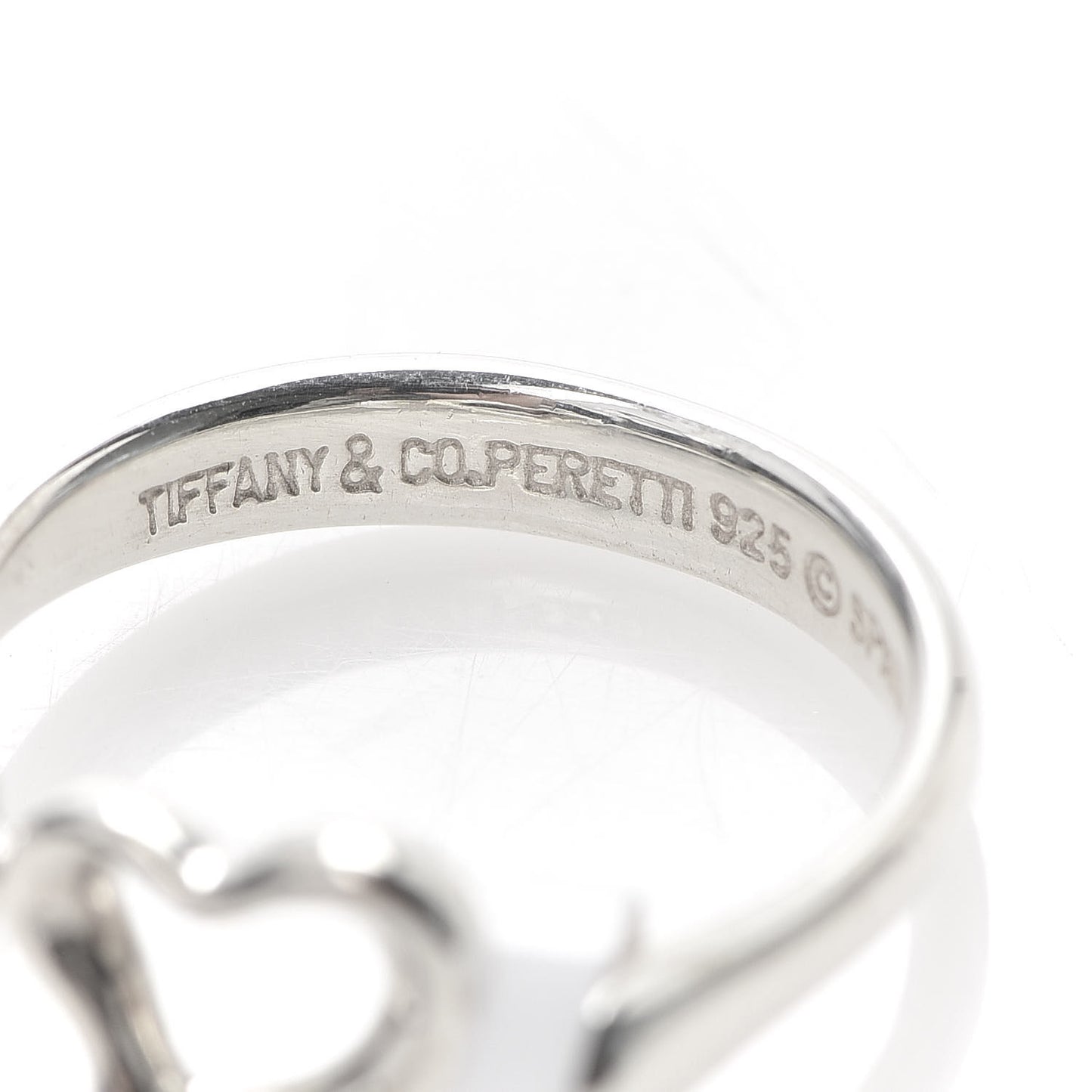 Sterling Silver Elsa Peretti Open Heart Ring 49 5