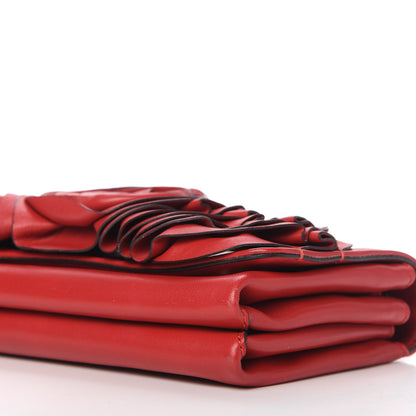 Valentino Garavani Nappa Petale Chain Shoulder Bag Red 7 of 11