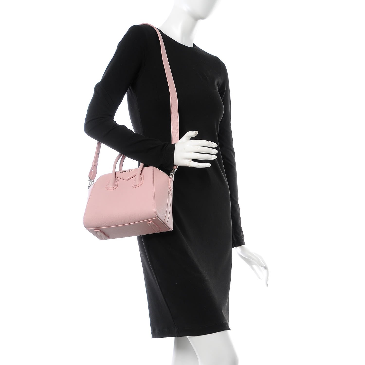 Givenchy Sugar Goatskin Mini Antigona Pale Pink 2 of 7