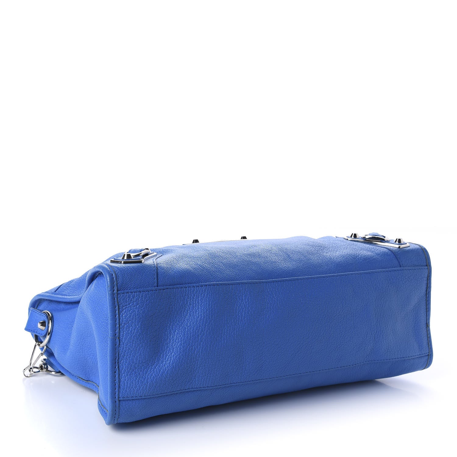 Balenciaga Chevre Silver Metallic Edge Hardware City Bleu Ceylon 5 of 14