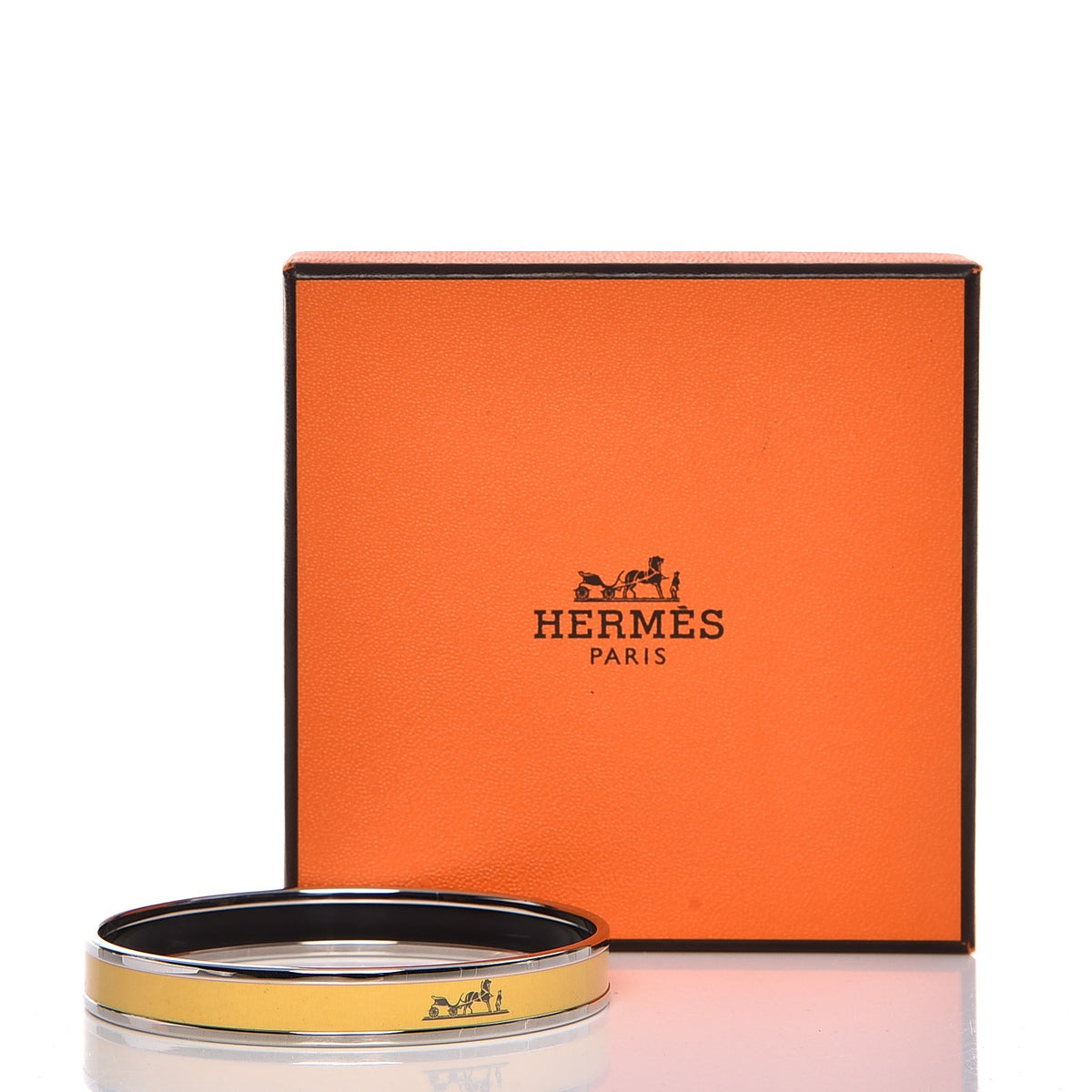 Hermes Enamel Printed Narrow Caleche Bracelet 65 6 of 6