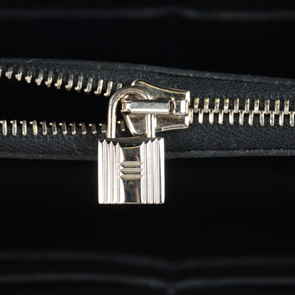 Hermes Epsom Kelly Longue Wallet Black 7 of 15