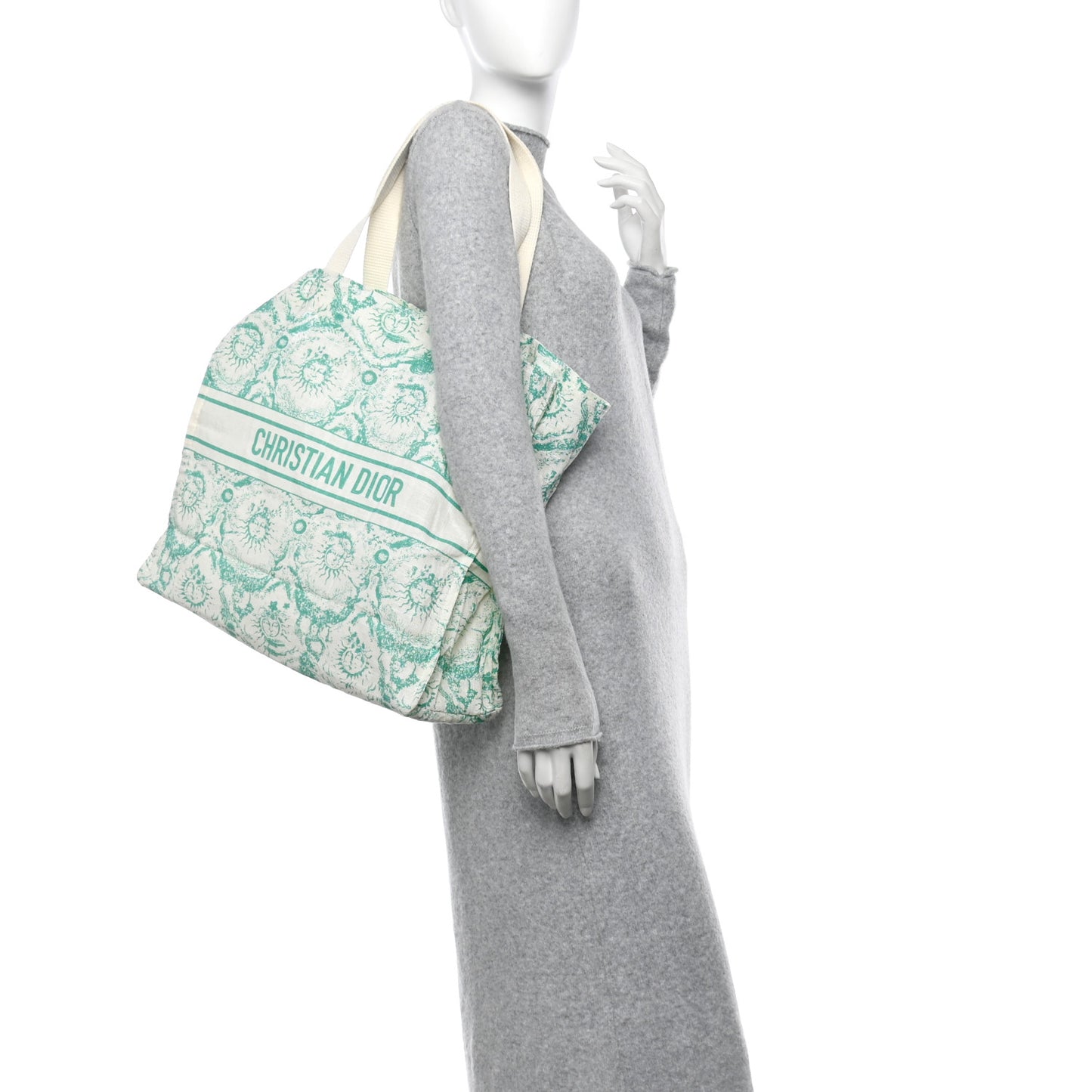 Canvas Dioriviera Toile de Jouy Soleil Tote Aquamarina