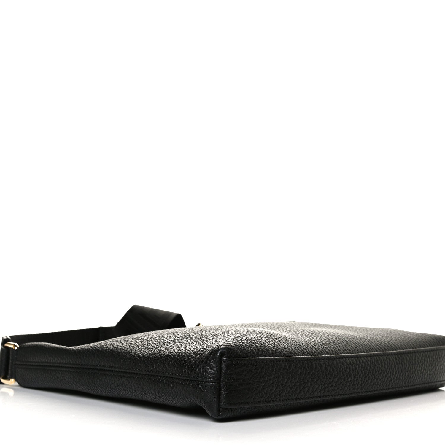 Versace Grained Calfskin Medusa Messenger Bag Black 4 of 13