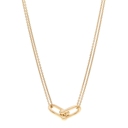 Tiffany 18K Yellow Gold HardWear Double Link Pendant Necklace 1 of 5