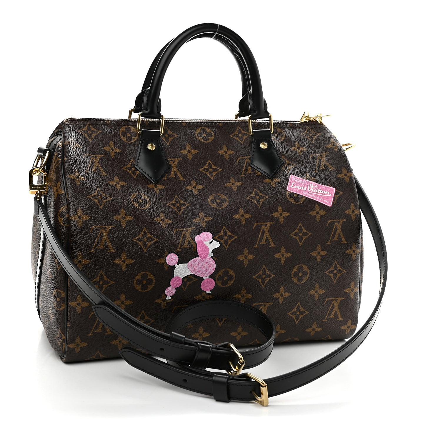 Monogram My World Tour Speedy Bandouliere 30 Black