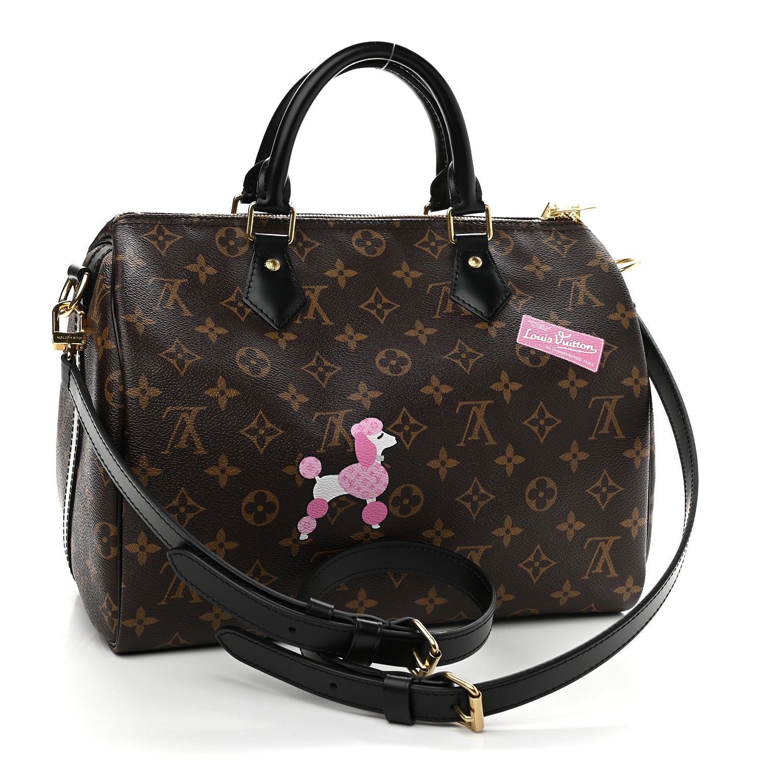 Louis Vuitton Monogram My World Tour Speedy Bandouliere 30 Black 3 of 9