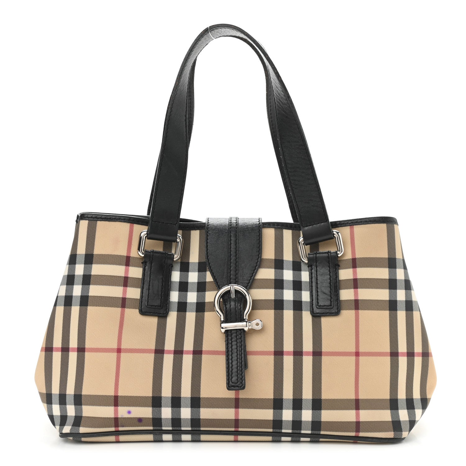 Burberry House Check Buckle Tote Black 1 of 14