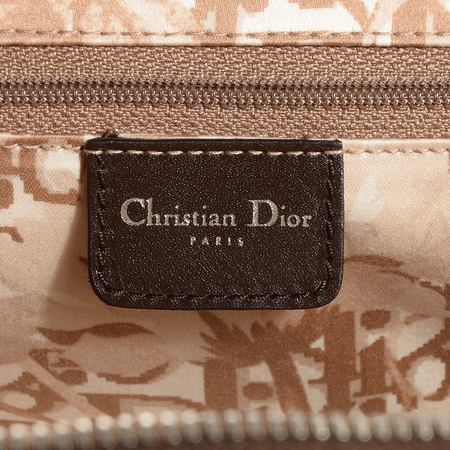 Christian Dior Calfskin Medium Detective Zip Satchel Marron Fonce 6 of 8