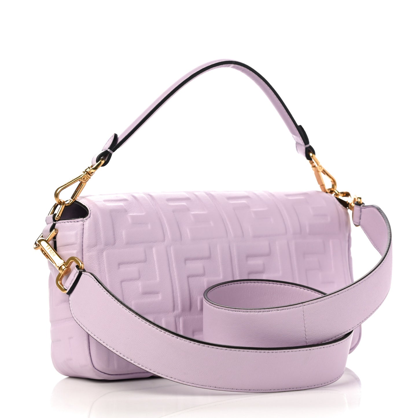 Nappa FF 1974 Embossed Baguette Anemone