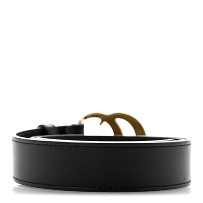 Gucci Calfskin Double GG 30mm Belt 75 30 Black 2 of 7